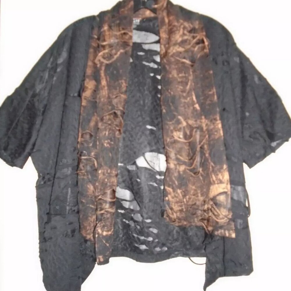 ART OF CLOTH LAGENLOOK DISTRESSED SHREDDED   Unusual Unique  Grunge   LARGE